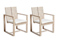 Set of 2 garden chairs with cushions Nidchicshop Off-white 45518TRZM