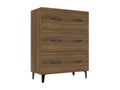Brown oak sideboard, 69.5x34x90 cm, engineered wood, 40495UDYJ