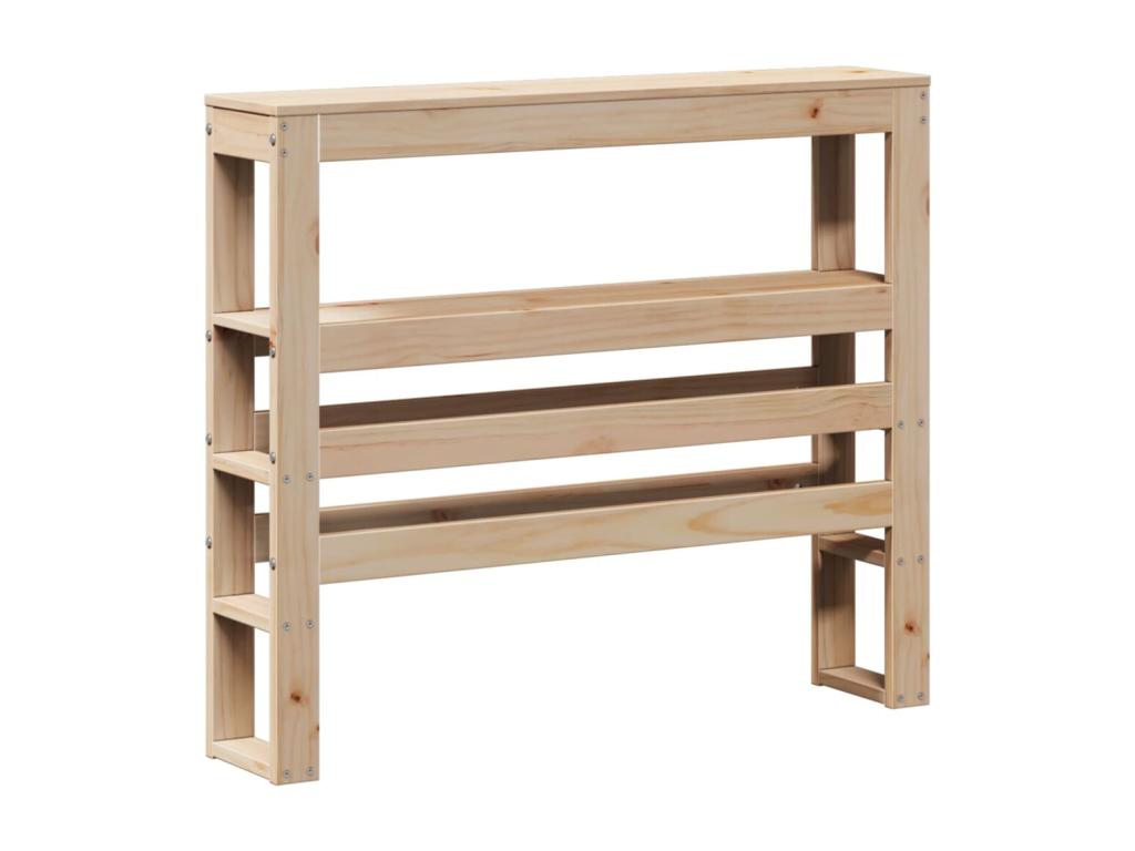 Bed frame without mattress 75x190 cm solid pine wood 32335ZORW