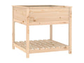 Planter with shelf 82.5x82.5x81 Solid pine wood 58651CMSB