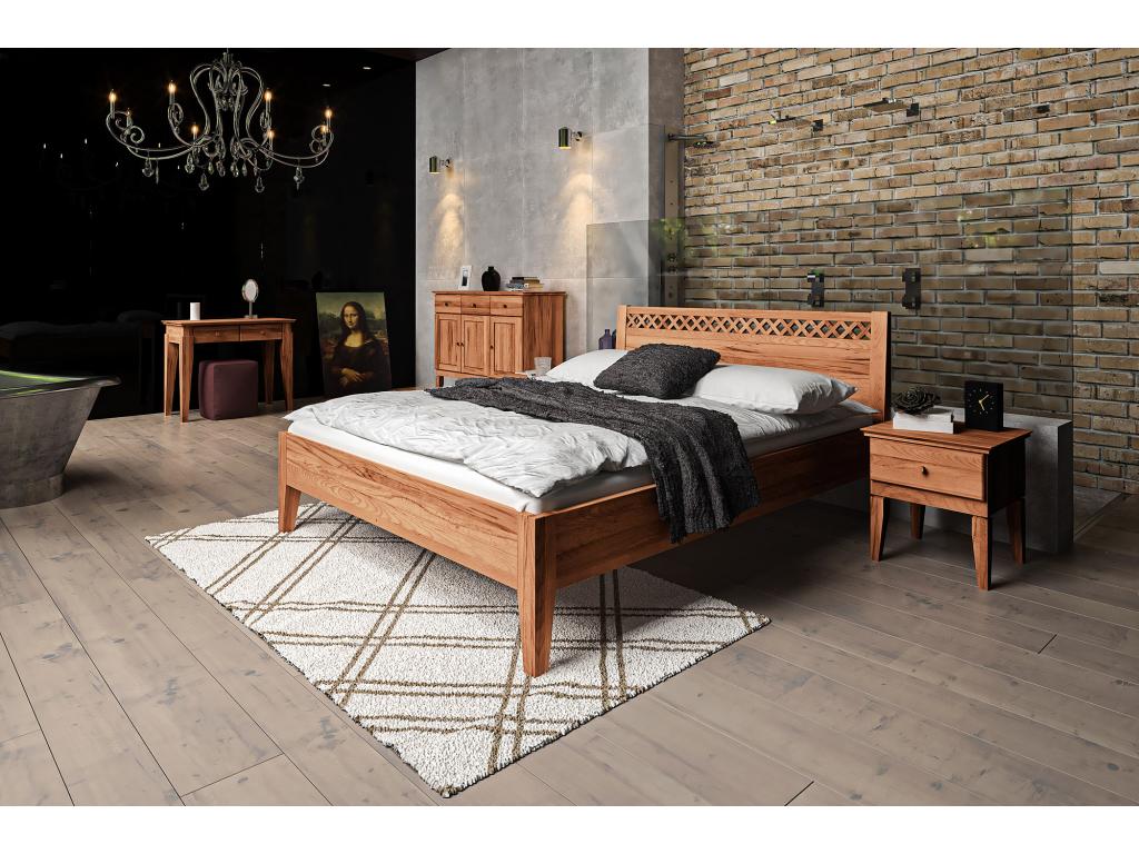 Nidchicshop 3 - 80x200 cm bed in natural oiled beech heartwood 03036WHHK