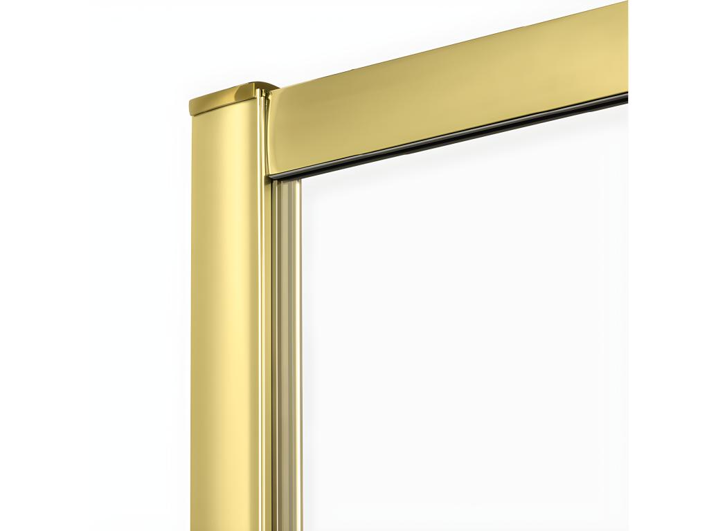Gold 140cm sliding shower door with 4 panels Nidchicshop 04259LFNJ
