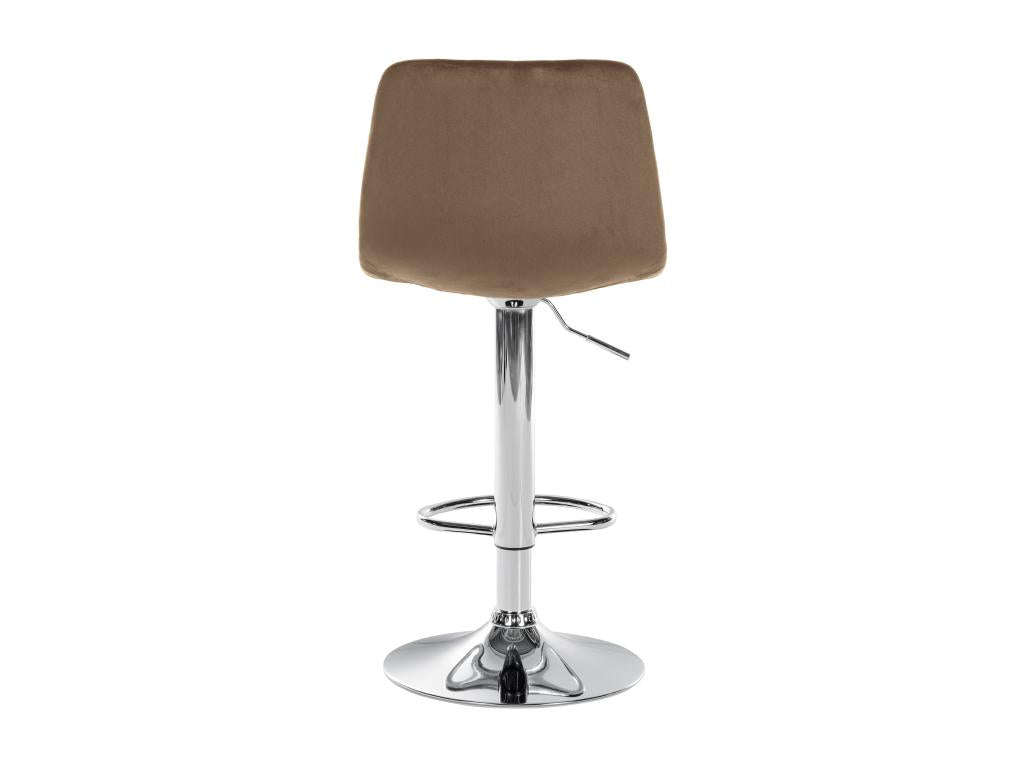 Bar stools - Velvet/Metal - Brown - Nidchicshop 34315DKMS