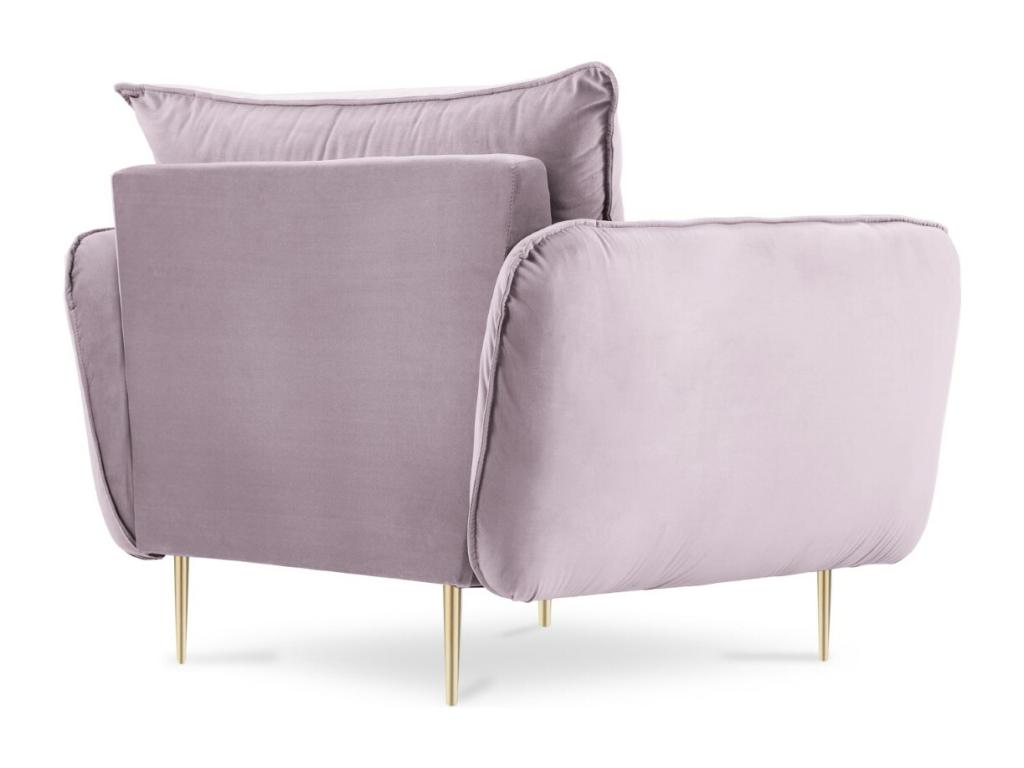 Calmetop - Calmetop armchair in lavender velvet - 97x94x95cm 75993BEDK