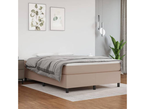 Cappuccino bed frame 140x190 Faux leather 88159EZUE