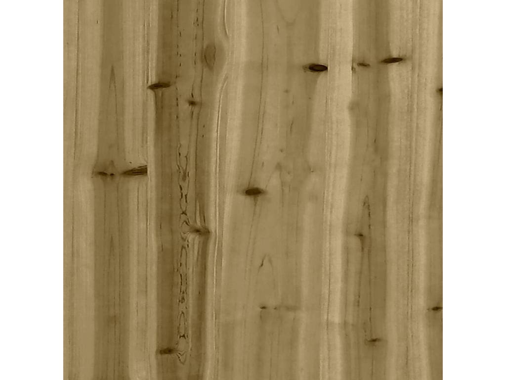 Gabion-style garden bench, 184x71x65.5cm, impregnated pine wood, 75097CDIL