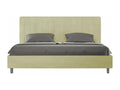 Calmetop size bed with upholstered slatted base 180x200 microfiber green Calmetop 49371MUAL