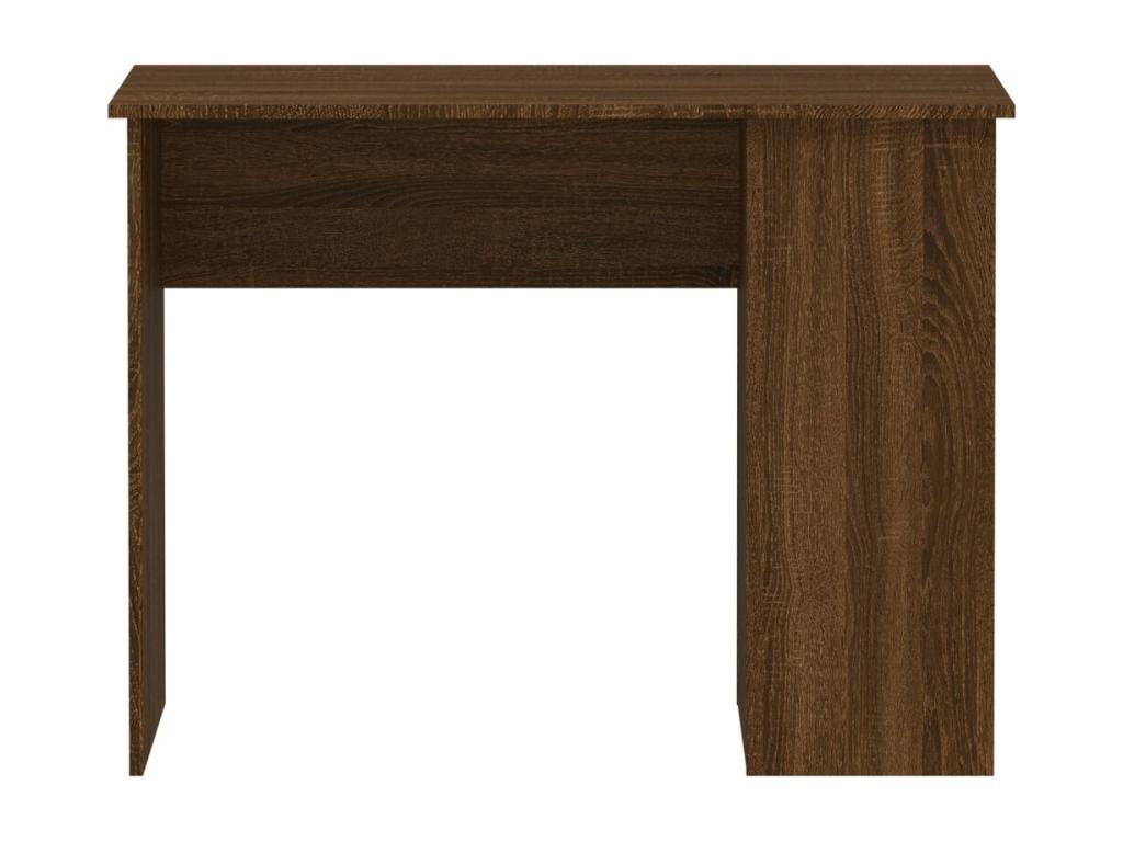 Brown oak desk 100x55x75 cm engineered wood 24688FWNJ