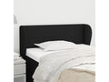 Headboard with wings, black, 103x23x78/88 cm, fabric, 68833AZRK