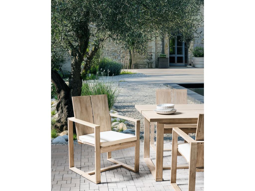 Set of 2 garden chairs with cushions Nidchicshop Off-white 45518TRZM
