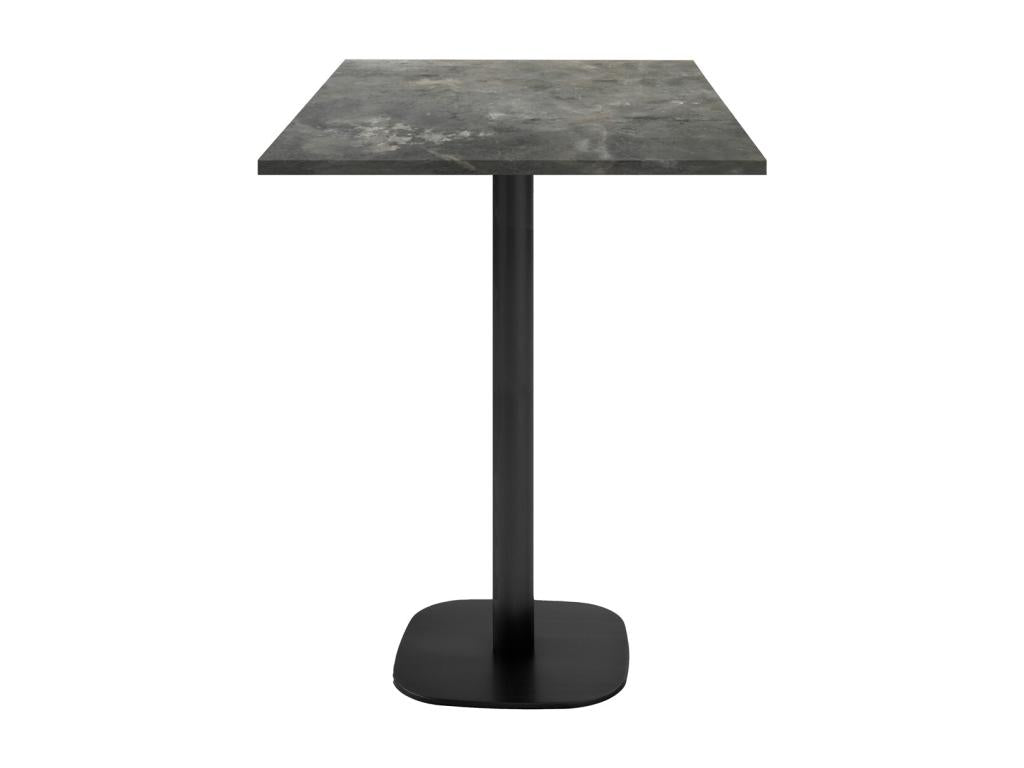 High table 60x60cm - Round model, metallic stone finish 15475BHDM