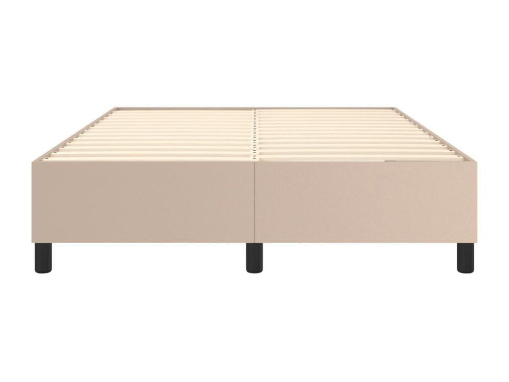 Cappuccino bed frame 140x190 Faux leather 88159EZUE