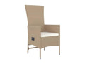 9-piece beige poly rattan garden dining set and cushions 47207XGFI