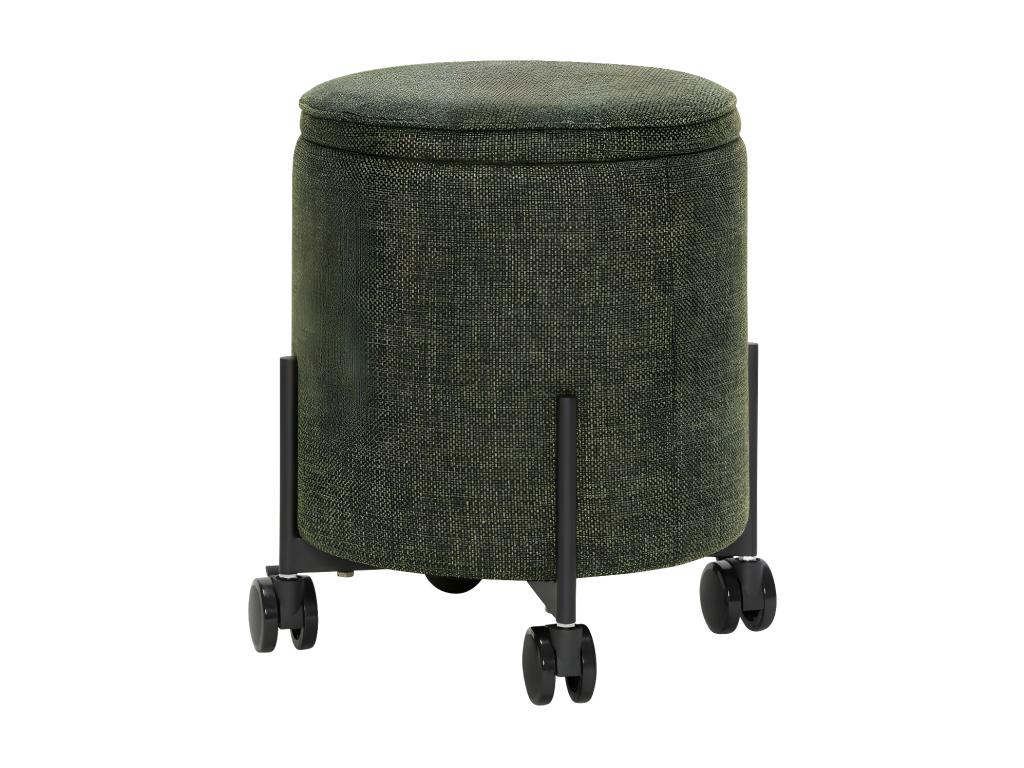 Calmetop 42cm round pouf with storage compartment in Calmetop fabric 15565NZHV