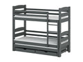 Nidchicshop BB003 Bunk Beds 80x200 cm Graphite 47252JZZD