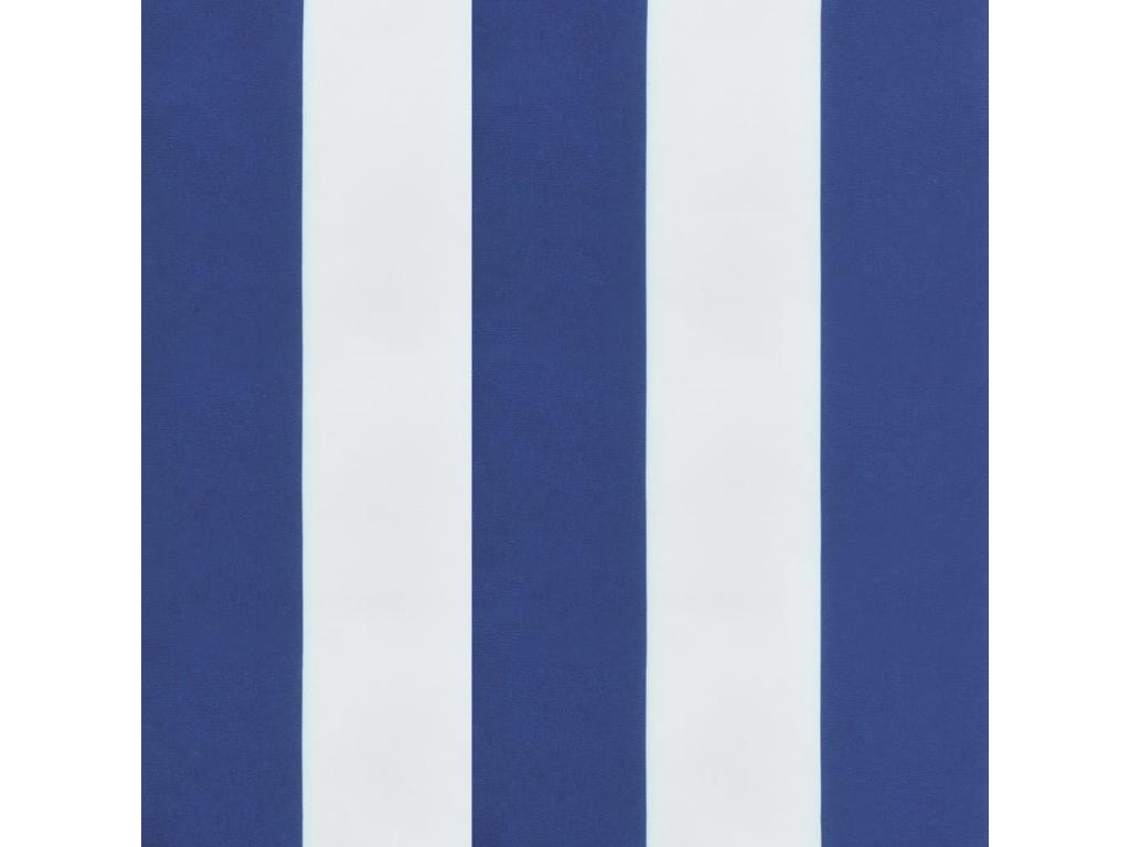 Garden bench cushions, set of 2, blue and white stripes, 38908ZONU