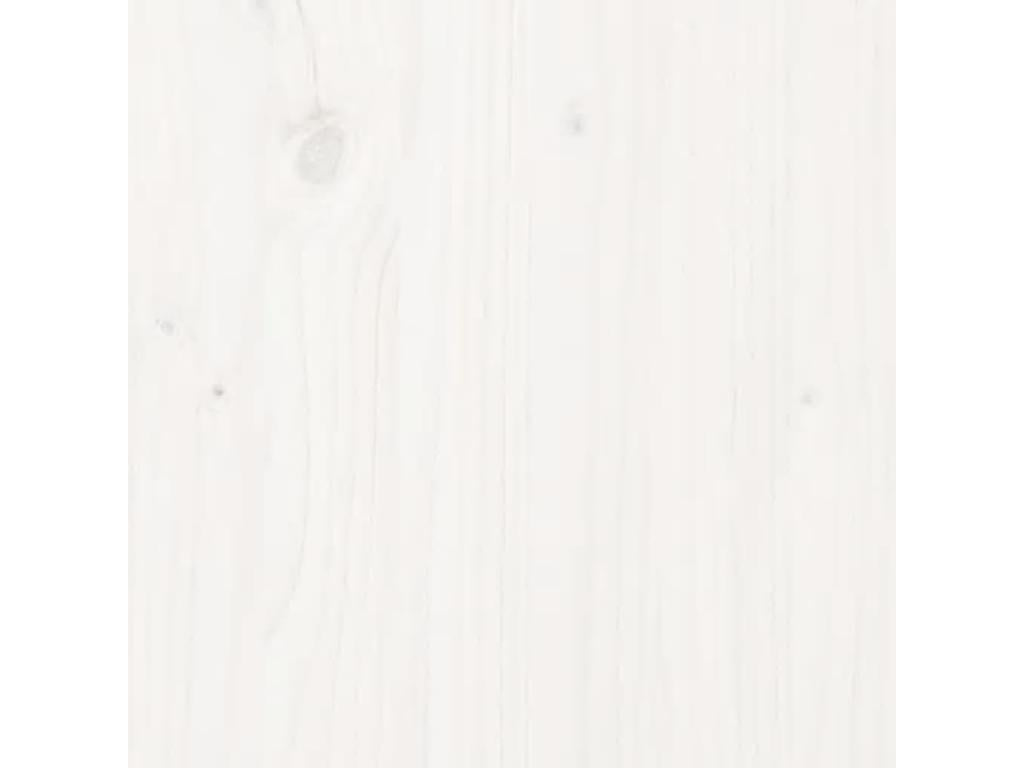 White Planter 110x110x27 Solid Pine Wood 25235SBNX