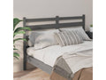 Grey Headboard 156x4x100 cm Solid Pine Wood 08112JDRQ