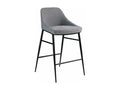 High chair in grey fabric with black steel legs, Nidchicshop - set of 2 - Color Nidchicshop 02 Cream 85299OAAG