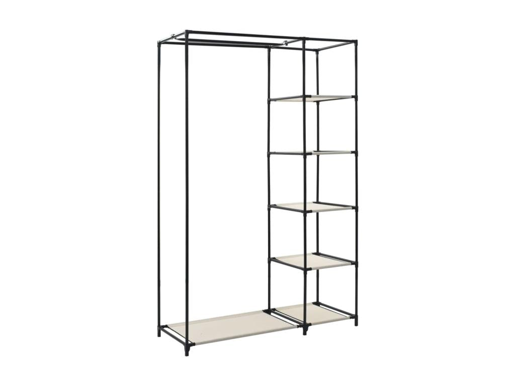 Folding wardrobe, cream, 110x45x175 cm, fabric 50405NQVZ