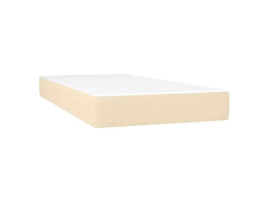 Nidchicshop bed base and mattress, Cream 90x190 Fabric 12115RJPV