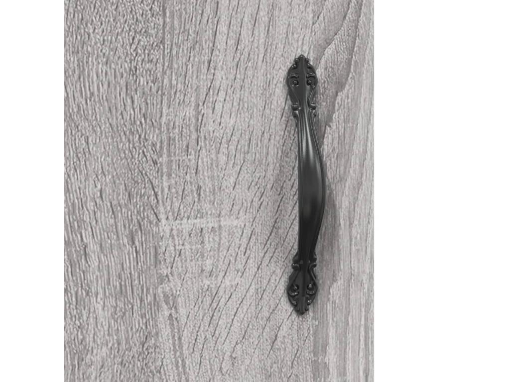 Nidchicshop grey sideboard 90x34x80 cm engineered wood 09787ECEM