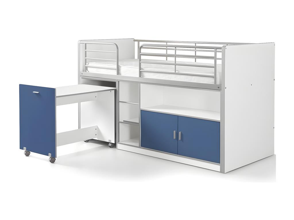 Nidchicshop Compact Combination Bed 90x200cm Blue 82664ZKQN