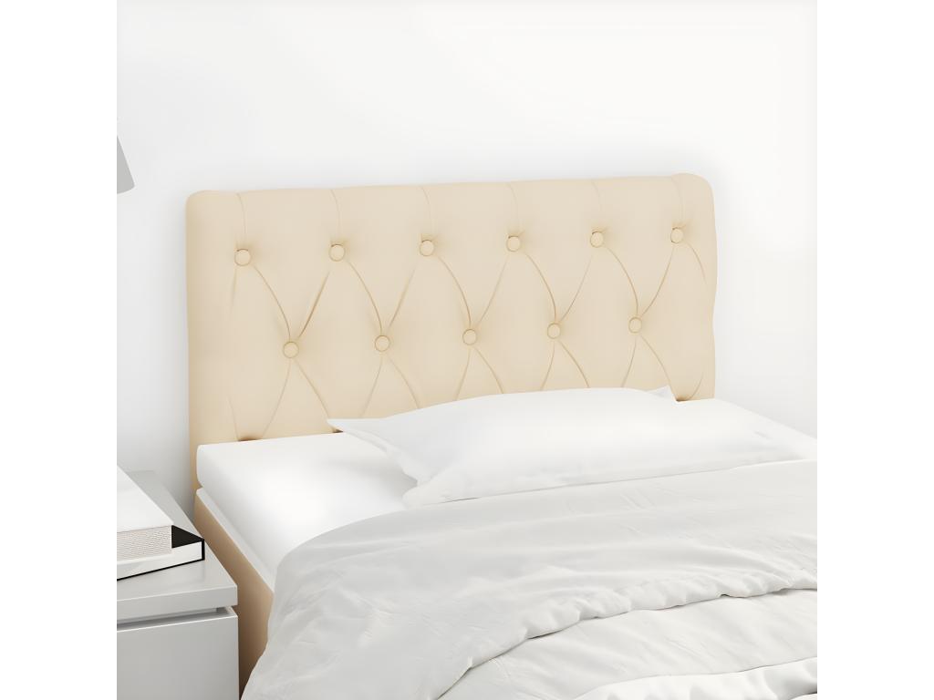 Cream Headboard 80x7x78/88 cm Fabric 70731FMKY