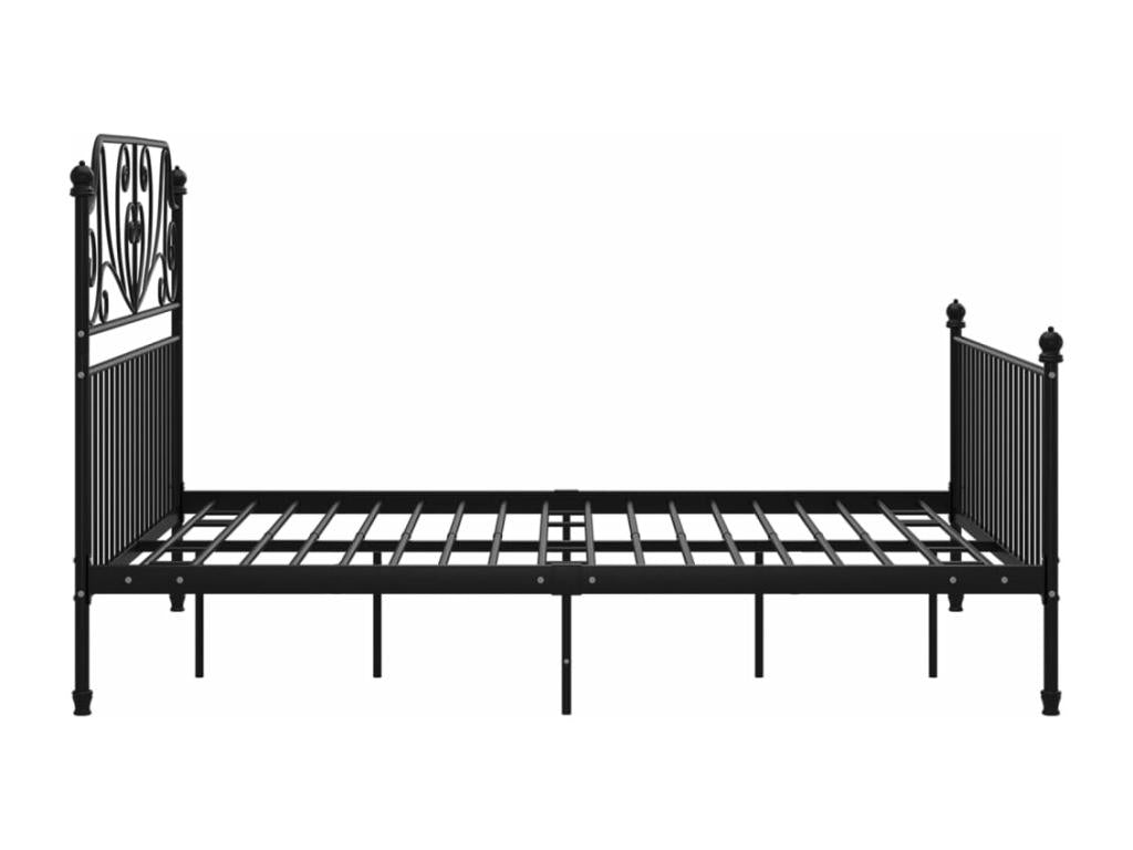 Black Metal Bed Frame 160x200 cm 85457NRXR