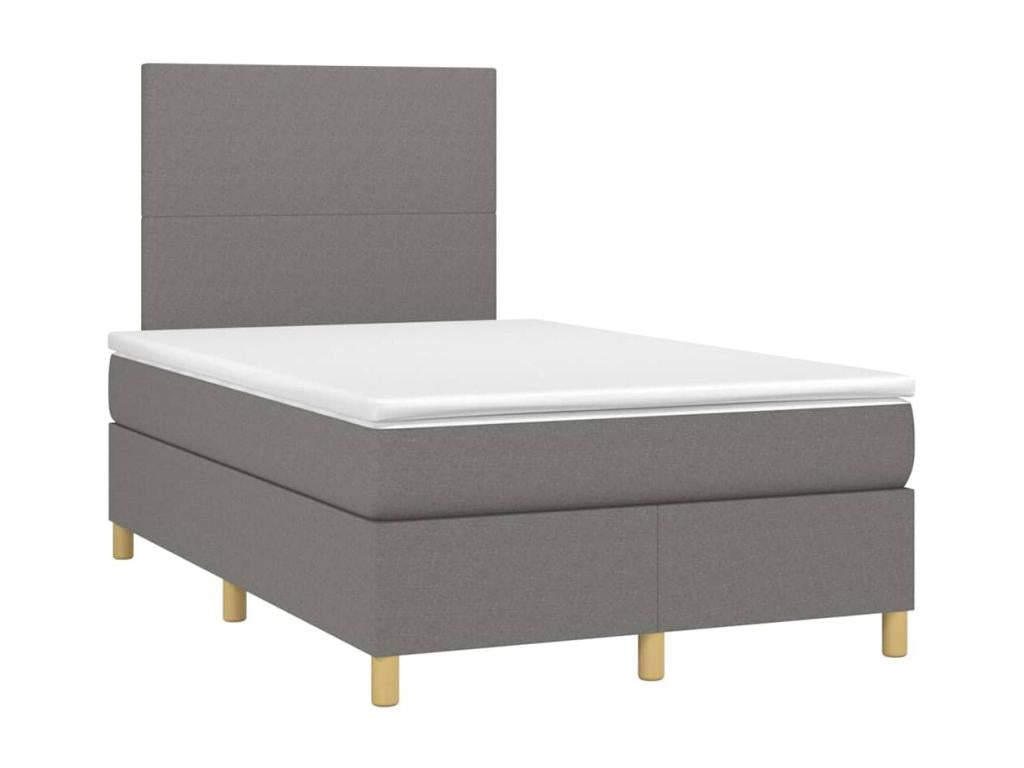 Calmetop bed base with LED light, dark grey, 120x190 cm, fabric, 96502BDXL