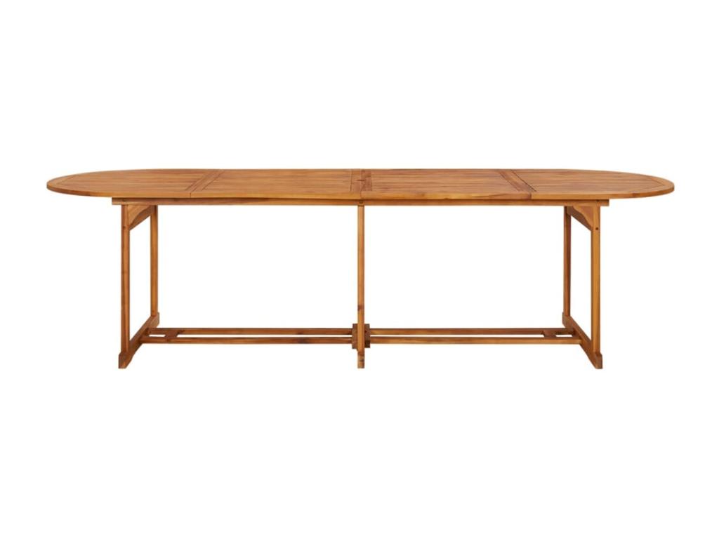 Nidchicshop 11-Piece Solid Wood Garden Dining Set 01182DGTQ