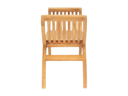 Garden bench 120cm Solid teak wood 4 94136KFYW