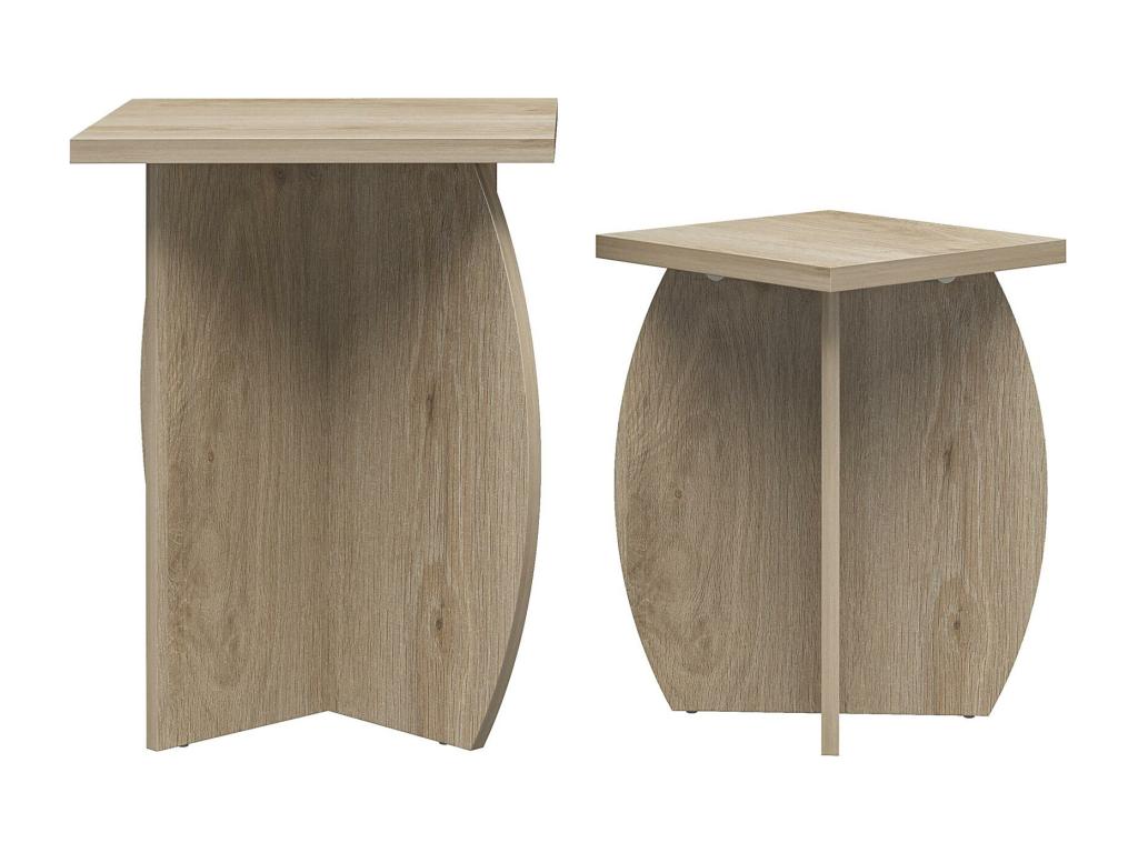 Voler - Side table set of 2 in light oak 09276VWYQ