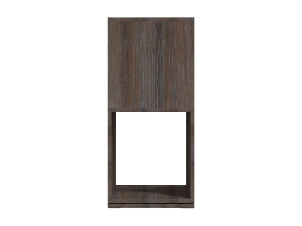 Rotating cabinet, grey and oak, 34.5x34.5x75.5 cm, chipboard, 26751OLJZ