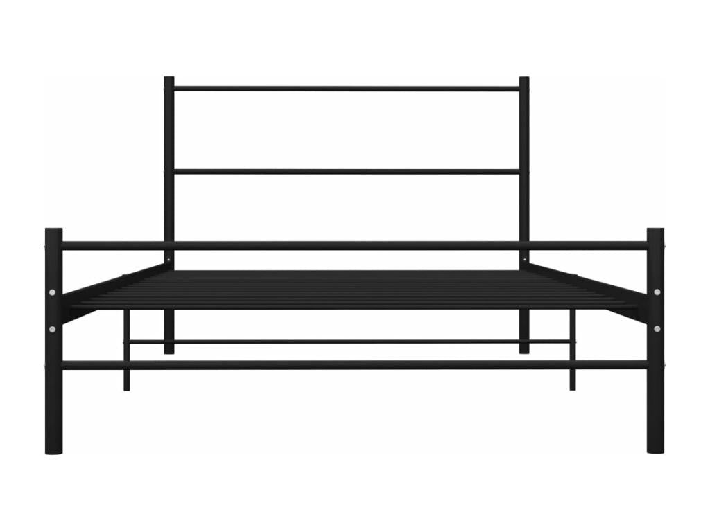 Black Metal Bed Frame 100x200 cm 71398IGEY
