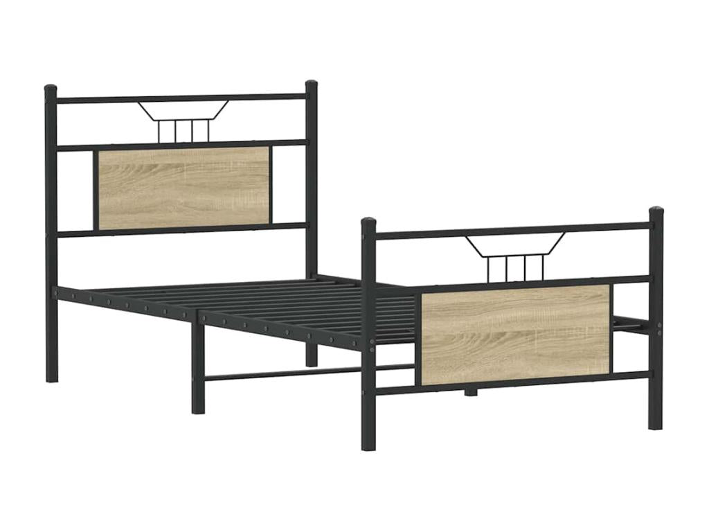 Nidchicshop Oak Bed Frame (No Mattress) 80x200 cm 57677VLNM