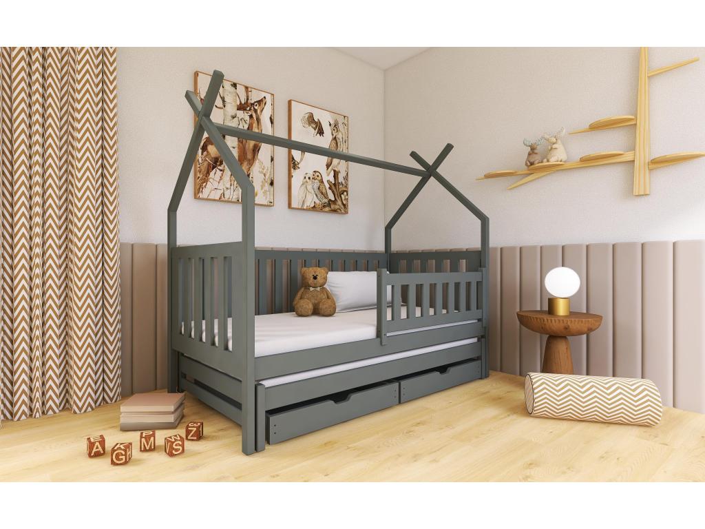 Bohometop cabin bed HB012 90x180 cm Graphite 48035KTMB