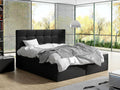 Continental bed Nidchicshop 196 Double Continental Black 180x200 Faux leather 183x206x112cm 23387AVCC