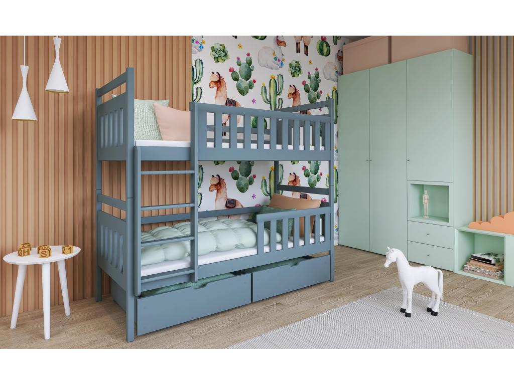 Nidchicshop BB013 Bunk Beds 80x170 cm Grey 48810XNXE