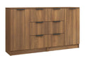 2-piece sideboard set, brown oak, 60x30x70 cm, engineered wood, 12776GGNA