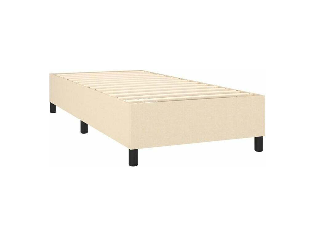 Nidchicshop bed base and mattress, Cream 90x190 Fabric 12115RJPV