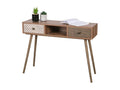 Calmetop console table in light oak finish with 2 drawers – Scandinavian design and practical storage 88307UXWR