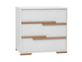 Calmetop 3-drawer chest, white and wood, 90516FNLH