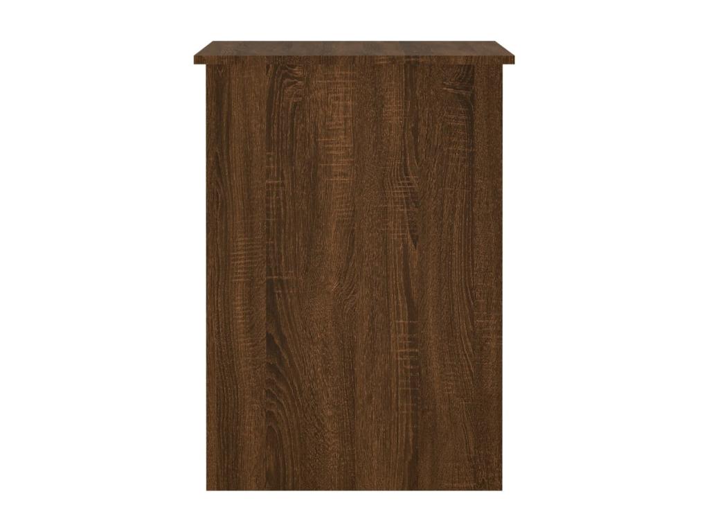 Brown oak desk 100x55x75 cm engineered wood 24688FWNJ