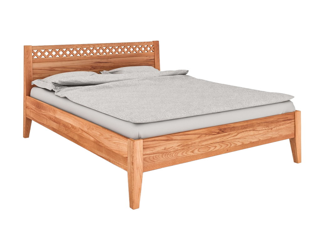Nidchicshop 3 - 80x200 cm bed in natural oiled beech heartwood 03036WHHK