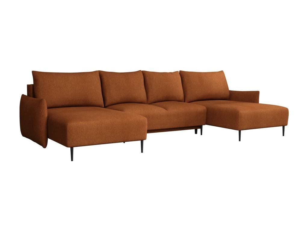 Nidchicshop 223 Yellow Corner Sofa with Sleeping Function and Bedding Box, 328x160x88cm, 14998SNQO