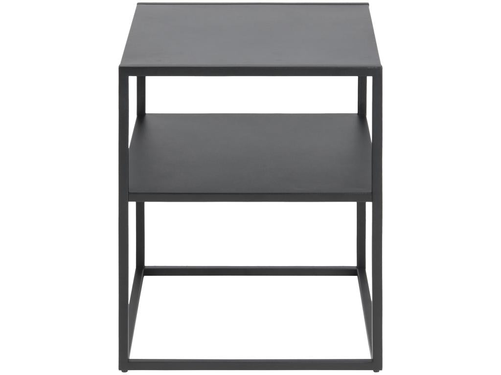 Calmetop Bedside Table with 1 Storage Shelf, Black. 32925ZGVK
