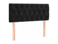 Black Velvet Headboard 90x7x78/88 cm 95309WZLV