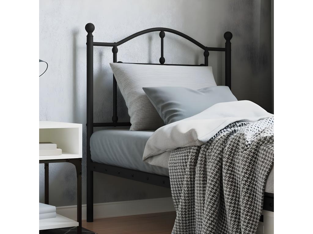 Black metal headboard 80 cm 52057SPWZ