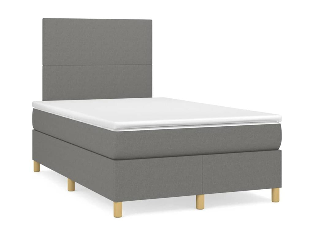 Calmetop bed base with LED light, dark grey, 120x190 cm, fabric, 96502BDXL
